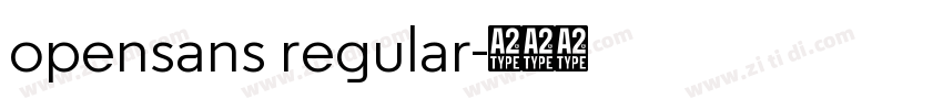 opensans regular字体转换